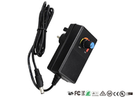 CE UL Adjustable Output Voltage Wall Adapter Power Supply With Adjustable Switch