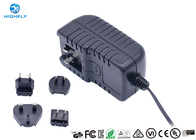 18V 1A Interchangeable Plug Power Adapter Power Supply With UL CE GS Certifications