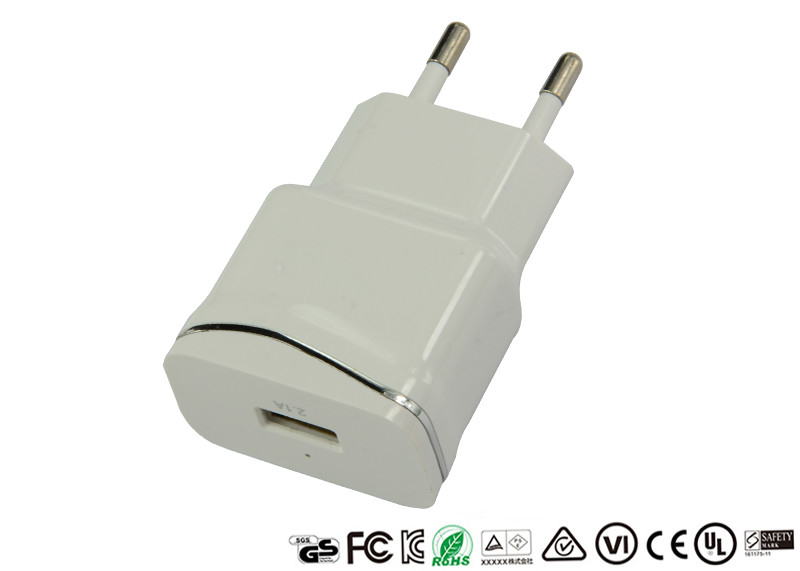 Private Mold EU Plug Single Port USB Charger Mobile Phone Wall Adapter