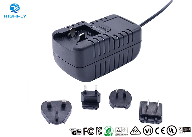 18W Interchangeable Plug Power Adapter 12V 1.5A Switching AC/DC Adapters
