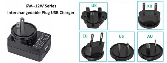 US UK EU Multi Plug Charger Adapter Universal Plug In 12W 24V DC Power Supply