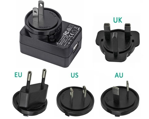 US UK EU Multi Plug Charger Adapter Universal Plug In 12W 24V DC Power Supply