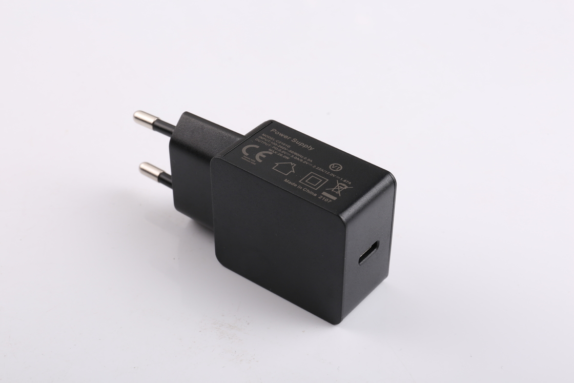 Travel USB Power Adapter 20W PD AU EU US UK Plugs 5V 3A 9V 2.22A 12V 1.67A